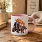 Fashion Mug "Stylish Highland Cow Couple Shopping" Stylish Highland Cow Couple 325ml Ceramic Coffee Mug – Chic Autumn Fashion Tea Cup with Winter Overcoats Designer Handbag Graphic Gift | Available in Multicolours | Fast Dispatch by UK Seller (M3188)