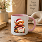 Religious Christmas Mug "Jesus Is The Reason For The Season" Highland Cow Jesus Is The Reason For The Season 325ml Ceramic Coffee Mug – Cute Highland Cow Santa Mug with Sign, Lantern & Berries | Festive Religious Gift | Fast Dispatch by UK Seller (M3351)