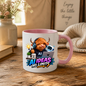 Tech Mug "AI Ideas No Limits Highland Cow" 325ml Ceramic Mug – Cute Highland Cow in Hoodie with Laptop, Headphones Little Robot Companion Modern Tech Gift For Developers AI Enthusiasts | Available in Multicolours | Fast Dispatch by UK Seller (M3228)
