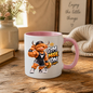 Gym Mug "Gym Mode ON Muscular Highland Cow" Gym Mode ON 325ml Ceramic Coffee Mug – Muscular Winking Highland Cow in Tank Top & Cap Flexing Bicep Holding Gold Dumbbell Shaker Gym Fitness Gift | Available in Multicolours | Fast Dispatch by UK Seller (M3271)