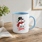 Festive Mug "Let It Snow" Snowman Ceramic Coffee Mug – Cute Winter Holiday Tea Cup with Scarf & Snowflake Decor Gift 350ml | Available in Multicolours | Fast Dispatch by UK Seller (M1231)