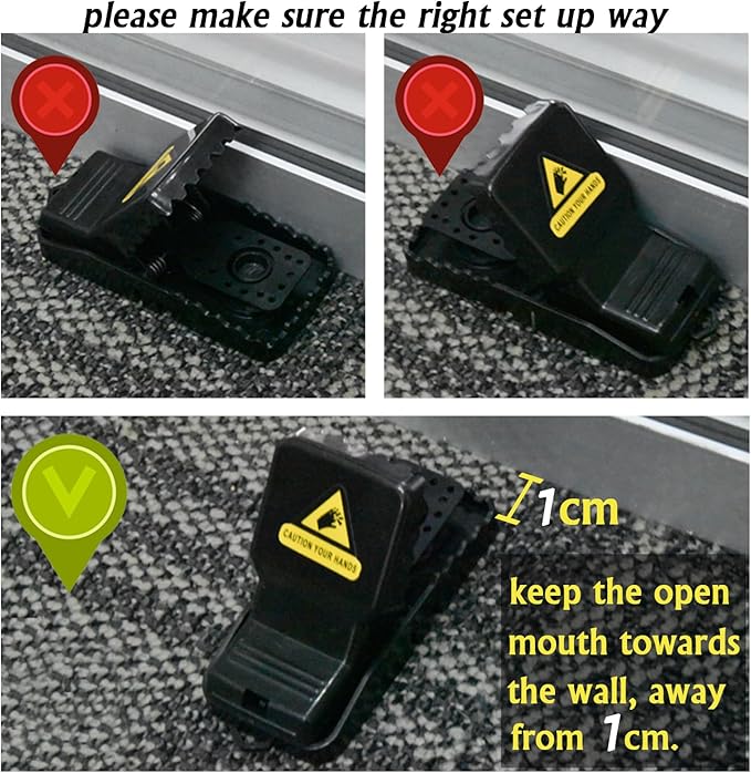 Mouse Traps Mice Traps, 6 Pack Mouse Traps For Indoors That Kill Instantly, Rodent Trap, Mice Kill Mouse Control