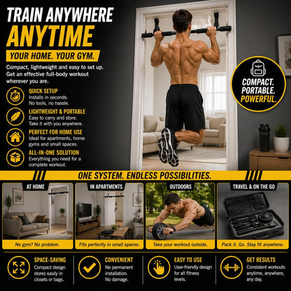 Proform 7-in-1 Indoor Gym Kit - Black