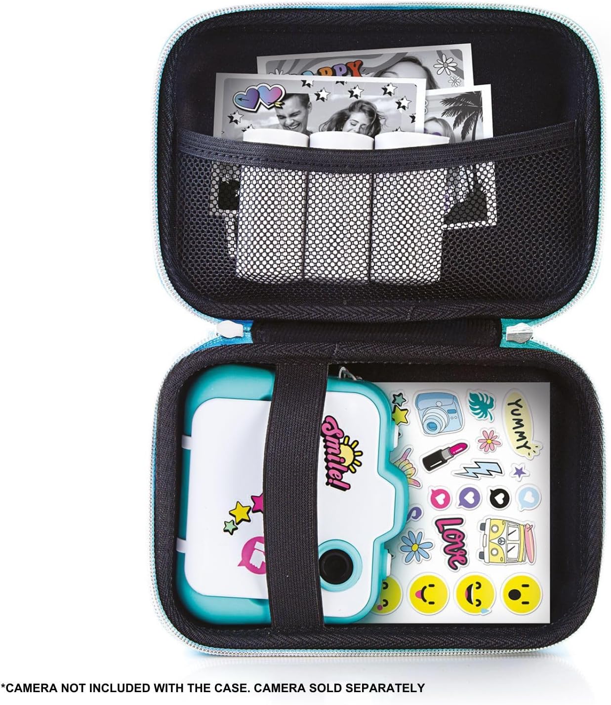 Photo Creator Instant Camera Case, 3 Extra Refill Paper Rolls, Extra Stickers, Shockproof, Protects from Splashes, Store and Protect!