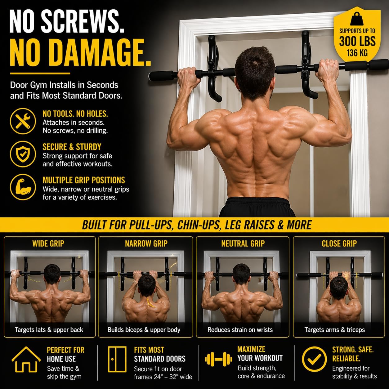Proform 7-in-1 Indoor Gym Kit - Black