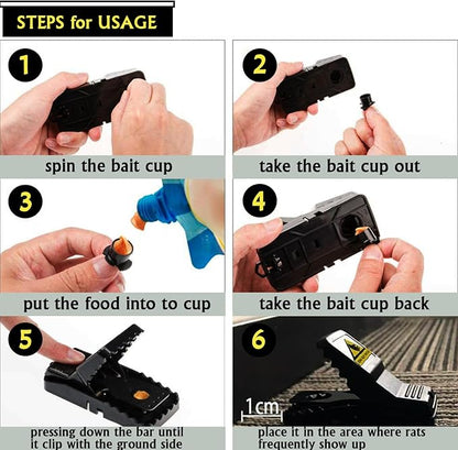 Mouse Traps Mice Traps, 6 Pack Mouse Traps For Indoors That Kill Instantly, Rodent Trap, Mice Kill Mouse Control