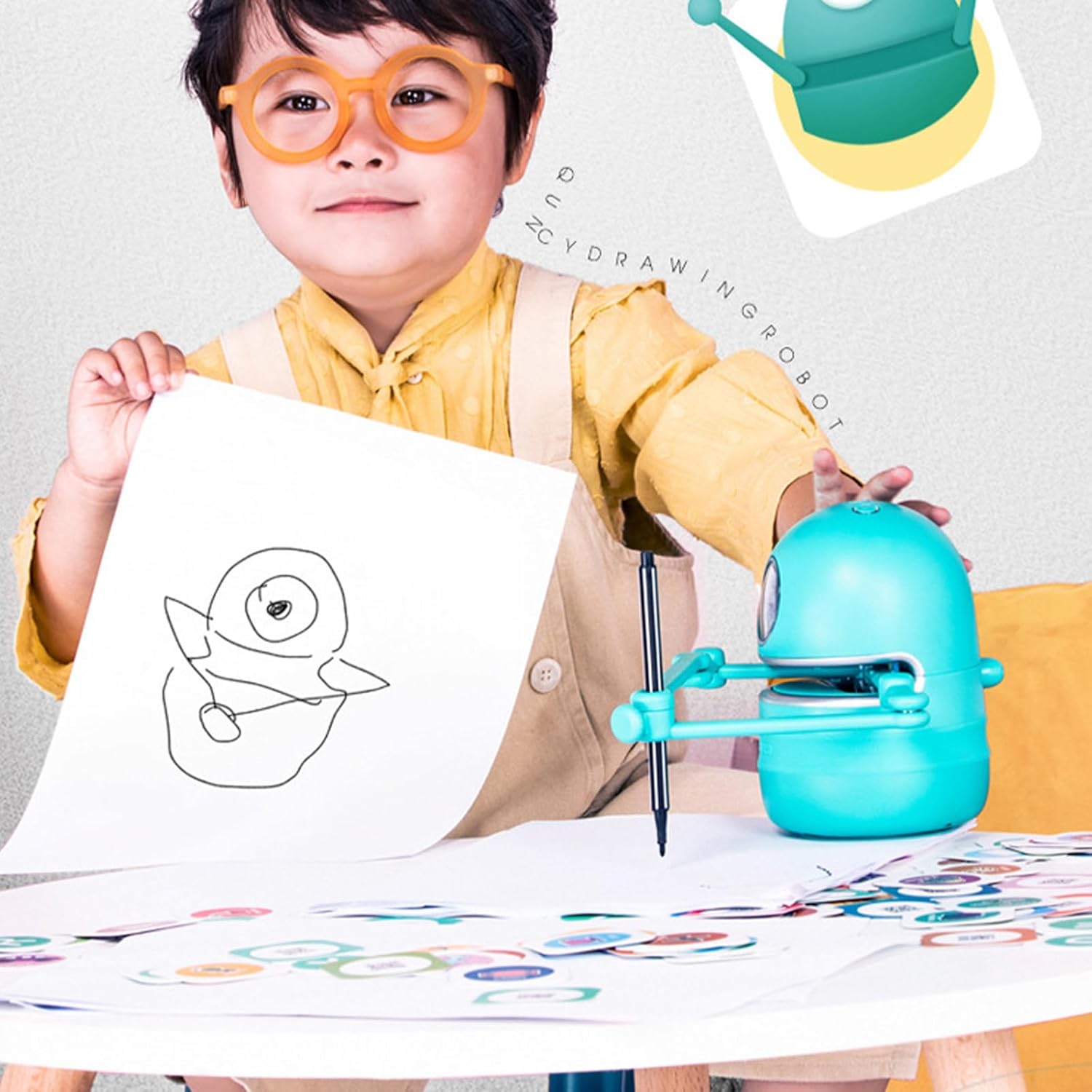 Drawing Robot, Robot, Friendly Learning Robots Develops Artistic Abilities with Guided Techniques for Early Education Automatic Robots