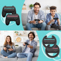 Steering Wheels for Nintendo Switch 2 Joy-Con Grip Racing Wheels for Mario Kart 8 Deluxe 4 in 1 Mario Kart Game Switch 2 Steering Wheel Grip Cover Joy-Con Controller Accessories