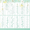 12pcs Leaf Vine Stencils, 12x4.53in Floral Branch Stencil Reusable Decorative DIY Crafts Drawing Templates for Painting on Wood Canvas Furniture Wall