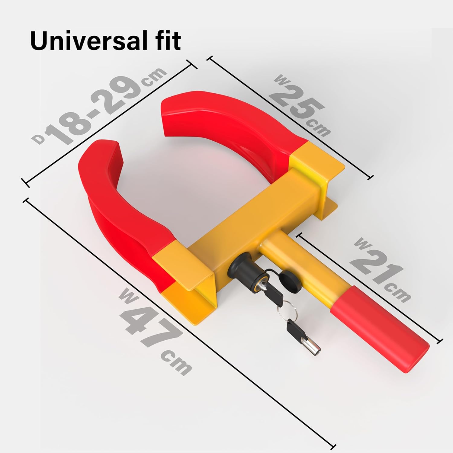 Heavy Duty Wheel Clamp Lock Cars Trailer Caravan Security Anti Theft Car Locking Claw New Pro DIY Van Caravan Motorhome