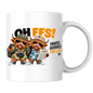 Travel Buddies Highland Cows Mug "Oh Ffs! Travel Buddies For Life!" Oh Ffs! Travel Buddies For Life! 325ml Ceramic Coffee Mug – Cute Highland Cows with Shirts, Backpacks, Camera & Adventure Map | Funny Travel Gift | Fast Dispatch by UK Seller (M3374)