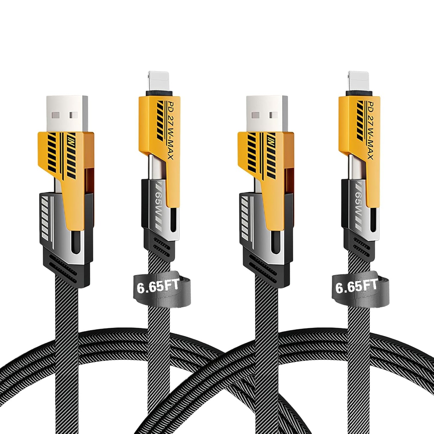 MTK Moreteck 4-in-1 Fast Charging Data Cable (65W Max, 1M) – Model TB2001