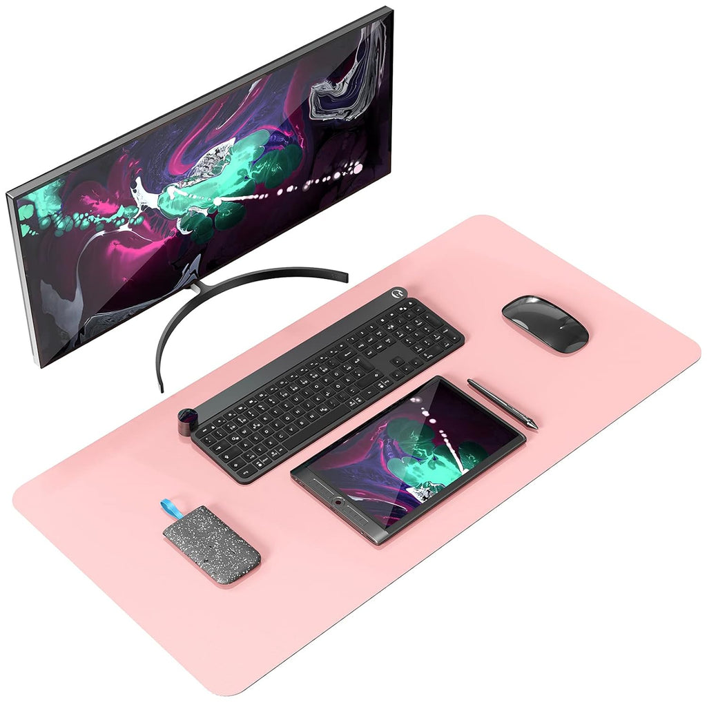 Oterri Black AntiSlip Desk Pad Waterproof Oil Proof PVC Leather Desk Mat 60x43cm