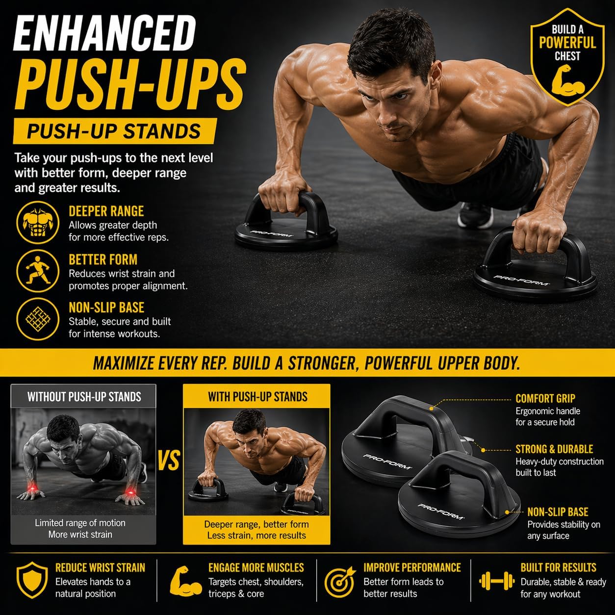 Proform 7-in-1 Indoor Gym Kit - Black