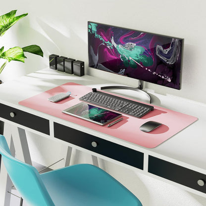 Oterri Black AntiSlip Desk Pad Waterproof Oil Proof PVC Leather Desk Mat 60x43cm