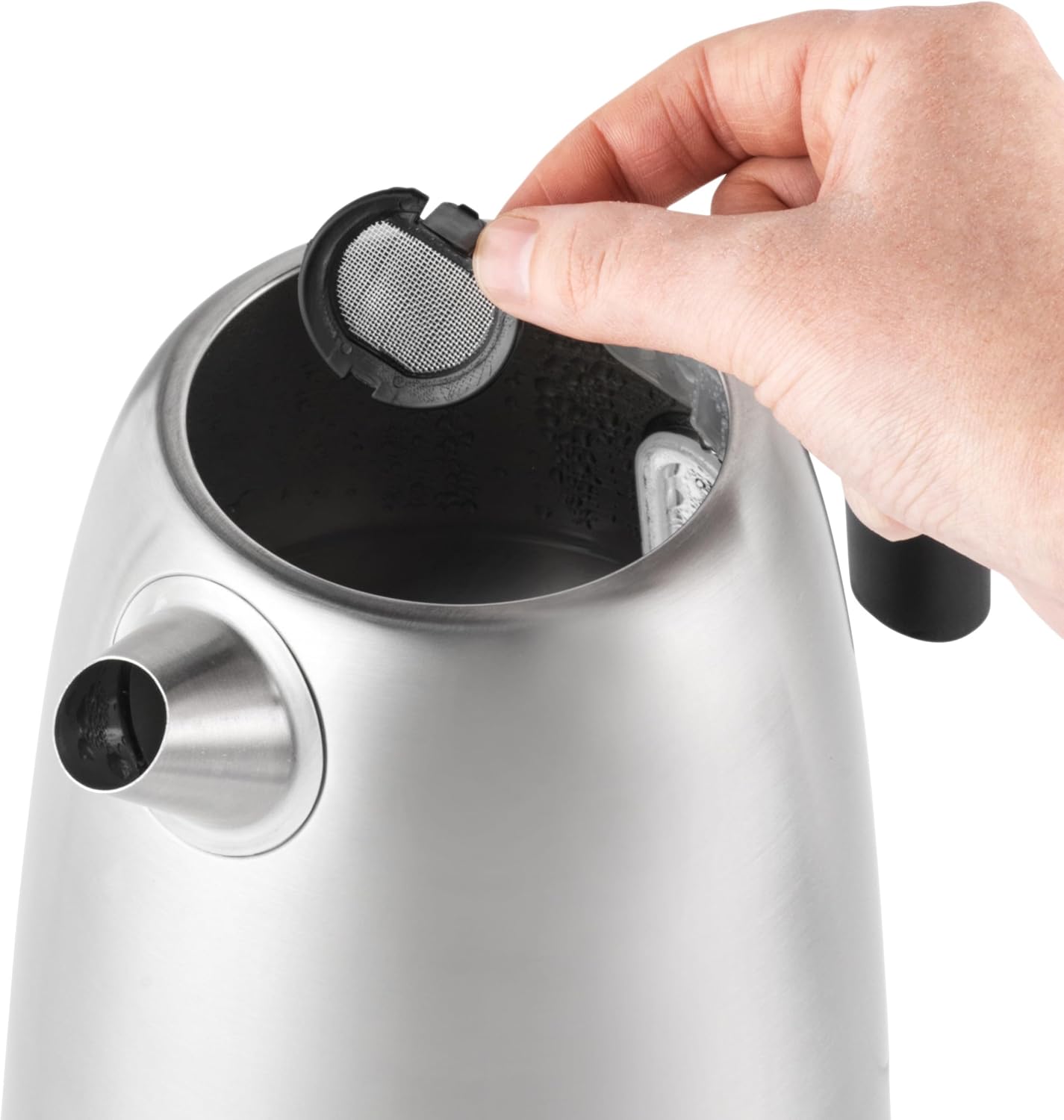 Salter Lumie LED Kettle - 1.7L Capacity, LED Blue Illumination When Boiling, Stainless Steel Kettle, Easy Fill, Removable Anti-Limescale Filter, 360° Swivel Base, Boil Dry Sensor, Auto-Shut Off, 3000W