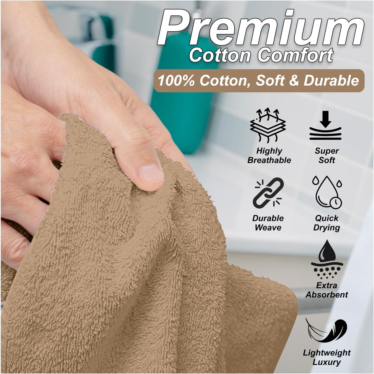 Greek Bath Sheet - Pack Of 3 100% Egyptian Cotton Towels Bath Sheets - Extra Large Soft Highly Absorbent Quick Dry Towel (90x150 cm) - 550 GSM Towels For Bathroom
