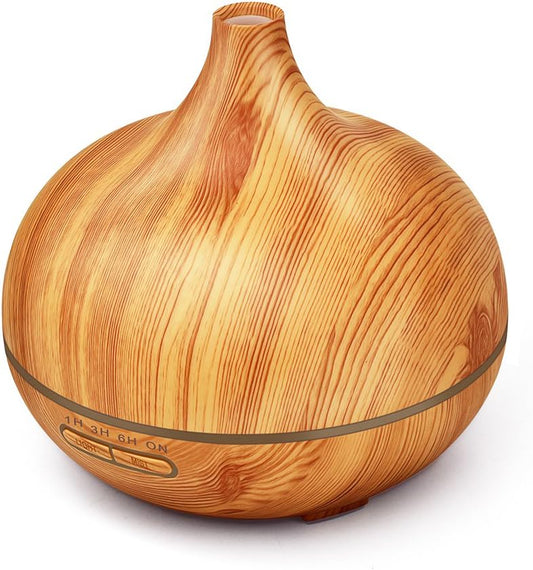 300ml Essential Oil Diffuser Aroma Diffuser Aromatherapy Ultrasonic Cool Mist Humidifier 7 Color LED Change for Office Home Bedroom Living Room Study Yoga Spa
