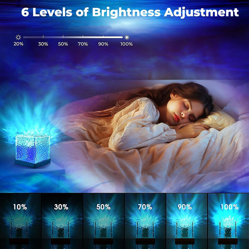 Galaxy Projector Light for Bedroom, Northern Lights Projector, Ocean Wave Sensory Light with 16 Colors, 30 Lighting Modes Star for Kids, Ceiling Projector Night Light for Party/Game Rooms