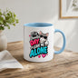 Sarcastic Mug "It's A Beautiful Day To Leave Me Alone" Funny Cat 325ml Ceramic Coffee Mug Sassy Kitten Tea Cup with Sunglasses & Middle Finger Gesture Gift | Available in Multicolours | Fast Dispatch by UK Seller (M1302)