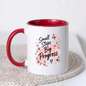 Inspirational Quote Mug "Small Steps Big Progress" Pink Floral Butterfly 325ml Ceramic Coffee Mug Motivational Tea Cup with Cherry Blossoms & Butterflies Graphic Gift | Available in Multicolours | Fast Dispatch by UK Seller (M3030)