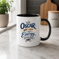 Personalized Name Mug "Oscar Not Lazy Just Energy Efficient" Oscar Not Lazy Just Energy Efficient 325ml Ceramic Coffee Mug – Custom Name Typography Slogan with Gold Crown & Video Game Controller Graphic | Funny Gift | Fast Dispatch by UK Seller (M3423)
