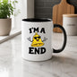 Funny Mug "I'm A Bell End" British Slang Cheeky Rude Humour Coffee Cup 350ml, Ceramic Novelty Gag Gift for Men Dad Husband Boyfriend Brother Mate, Funny Birthday Christmas Secret Santa Stocking Filler | Fast Dispatch by UK Seller (M1081)
