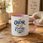 Personalized Name Mug "Oscar Not Lazy Just Energy Efficient" Oscar Not Lazy Just Energy Efficient 325ml Ceramic Coffee Mug – Custom Name Typography Slogan with Gold Crown & Video Game Controller Graphic | Funny Gift | Fast Dispatch by UK Seller (M3423)