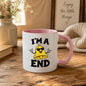 Funny Mug "I'm A Bell End" British Slang Cheeky Rude Humour Coffee Cup 350ml, Ceramic Novelty Gag Gift for Men Dad Husband Boyfriend Brother Mate, Funny Birthday Christmas Secret Santa Stocking Filler | Fast Dispatch by UK Seller (M1081)