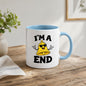 Funny Mug "I'm A Bell End" British Slang Cheeky Rude Humour Coffee Cup 350ml, Ceramic Novelty Gag Gift for Men Dad Husband Boyfriend Brother Mate, Funny Birthday Christmas Secret Santa Stocking Filler | Fast Dispatch by UK Seller (M1081)