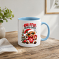 Christmas Highland Cow Mug "Oh FFS! Merry Chaos" Oh FFS! Merry Chaos 325ml Ceramic Coffee Mug – Cute Highland Cow with Santa Hat, Sunglasses, Christmas Sweater & Gift Box | Funny Holiday Gift | Fast Dispatch by UK Seller (M3366)