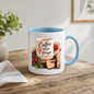 Christian Mug "Coffee Bible & Prayer My Daily Fuel" 325ml Ceramic Coffee Mug – Christian Devotional Mug With Wooden Heart Winter Pine Red Berries Inspirational Gift | Available in Multicolours | Fast Dispatch by UK Seller (M3304)