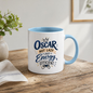 Personalized Name Mug "Oscar Not Lazy Just Energy Efficient" Oscar Not Lazy Just Energy Efficient 325ml Ceramic Coffee Mug – Custom Name Typography Slogan with Gold Crown & Video Game Controller Graphic | Funny Gift | Fast Dispatch by UK Seller (M3423)