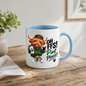 Highland Cow Pint Lover Mug "Oh FFS! Pint Please!" Oh FFS! Pint Please! 325ml Ceramic Coffee Mug – Cute Highland Cow in Green Hoodie & Cap Holding Pint Can with Rock On Sign | Funny Gift | Fast Dispatch by UK Seller (M3392)