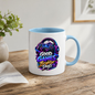 Gaming Mug "Good Games Brighter Days" Good Games Brighter Days 325ml Ceramic Coffee Mug – Neon Headset & Controller Mug with Blue, Purple & Gold Slogan Art | Video Game Gift | Fast Dispatch by UK Seller (M3350)