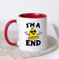 Funny Mug "I'm A Bell End" British Slang Cheeky Rude Humour Coffee Cup 350ml, Ceramic Novelty Gag Gift for Men Dad Husband Boyfriend Brother Mate, Funny Birthday Christmas Secret Santa Stocking Filler | Fast Dispatch by UK Seller (M1081)