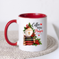 Religious Christmas Mug "Coffee Bible & Prayer" Coffee Bible & Prayer 325ml Ceramic Coffee Mug – Christian Holiday Mug with Stacked Books, Cross Cup & Holly Berries | Religious Gift | Fast Dispatch by UK Seller (M3358)