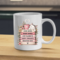 Cozy Reading Mug "Good Books Warm Drinks Cozy Blankets" Cute Cat & Book Stack 325ml Ceramic Coffee Mug – Bookworm and Cat Lover Tea Cup with Floral Frame Graphic Gift | Available in Multicolours | Fast Dispatch by UK Seller (M3031)