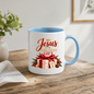 Christmas Mug "Jesus Is The Greatest Gift John 3:16" Jesus Is The Greatest Gift 325ml Ceramic Coffee Mug – Festive Christian Typography Mug With Gift Box Crown Holiday Gift | Available in Multicolours | Fast Dispatch by UK Seller (M3317)