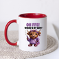 Funny Highland Cow "Where's My Vape" Coffee Mug - Sarcastic Meme Animal Ceramic Tea Cup for Vapers & Novelty Gift (M1205)
