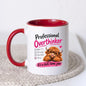 Humorous Mug "Professional Overthinker" Highland Cow 325ml Ceramic Coffee Mug Funny Relatable Tea Cup with Glasses & Checklist Gift | Available in Multicolours | Fast Dispatch by UK Seller (M1289)