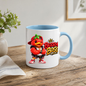 Boss Mug "Berry Boss Cool Strawberry Duck" 325ml Ceramic Coffee Mug – Cool Winking Strawberry Duck in Cap, Hoodie, Gold Chain, Watch Sneakers Streetwear Gift For Bosses Friends Coffee Lovers | Available in Multicolours | Fast Dispatch by UK Seller (M3258)