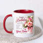 Personalised Birthday Mug "Happy Birthday To A Truly Amazing Person" 325ml Ceramic Coffee Tea Cup – Pink Roses Bouquet, Custom Name & Wish Slogan Novelty Gift for Women, Bestie, Birthday – Fast Dispatch by UK Seller (M3509)