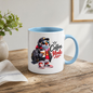 Coffee Mug "Coffee Mode Cool Pigeon" 325ml Ceramic Coffee Mug – Cool Pigeon in Cap, Headphones, Leather Jacket, Hoodie & Sneakers Funny Streetwear Bird Mug Gift For Coffee Lovers Friends | Available in Multicolours | Fast Dispatch by UK Seller (M3240)
