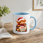 Religious Christmas Mug "Jesus Is The Reason For The Season" Highland Cow Jesus Is The Reason For The Season 325ml Ceramic Coffee Mug – Cute Highland Cow Santa Mug with Sign, Lantern & Berries | Festive Religious Gift | Fast Dispatch by UK Seller (M3351)