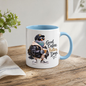 Coffee Mug "Good Coffee Better Days Cool Pigeon" 325ml Ceramic Coffee Mug – Cool Pigeon in Cap, Sunglasses, Puffer Jacket Sneakers Funny Streetwear Bird Mug Gift For Coffee Lovers Friends | Available in Multicolours | Fast Dispatch by UK Seller (M3234)