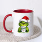 Sarcastic Grinch Face Ceramic Mug – Funny Holiday Grumpy Character (325ml) | Available in Multicolours | Fast Dispatch by UK Seller (M1238)