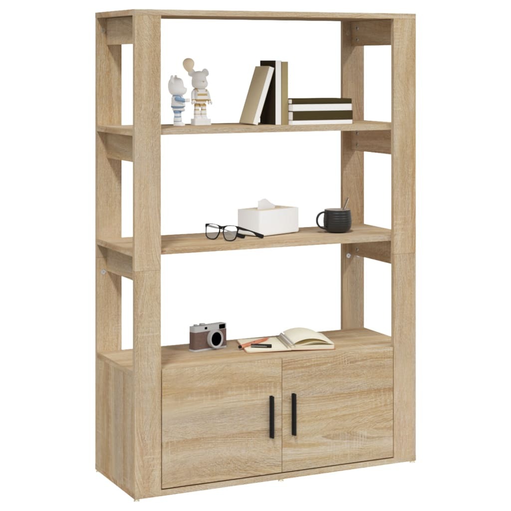 Sideboard Sonoma Oak 80x30x119.5 cm Engineered Wood