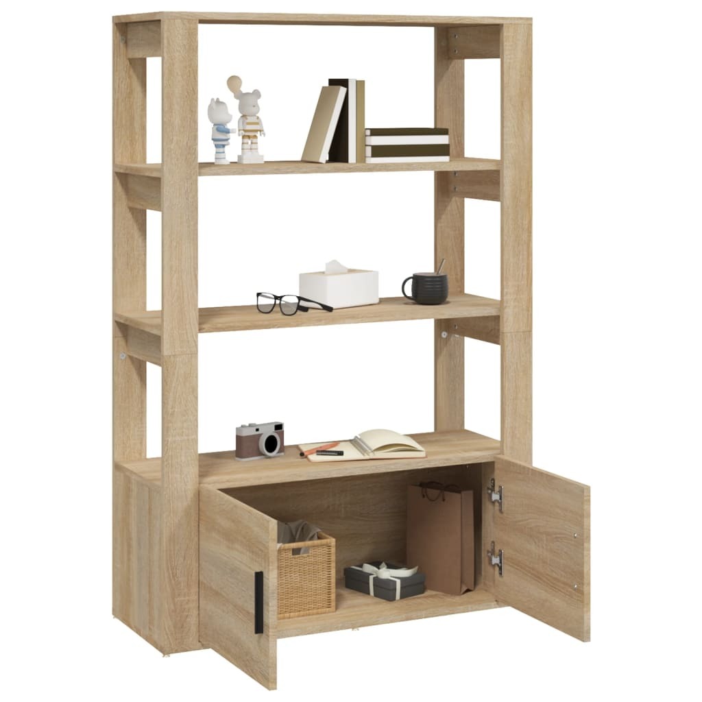 Sideboard Sonoma Oak 80x30x119.5 cm Engineered Wood