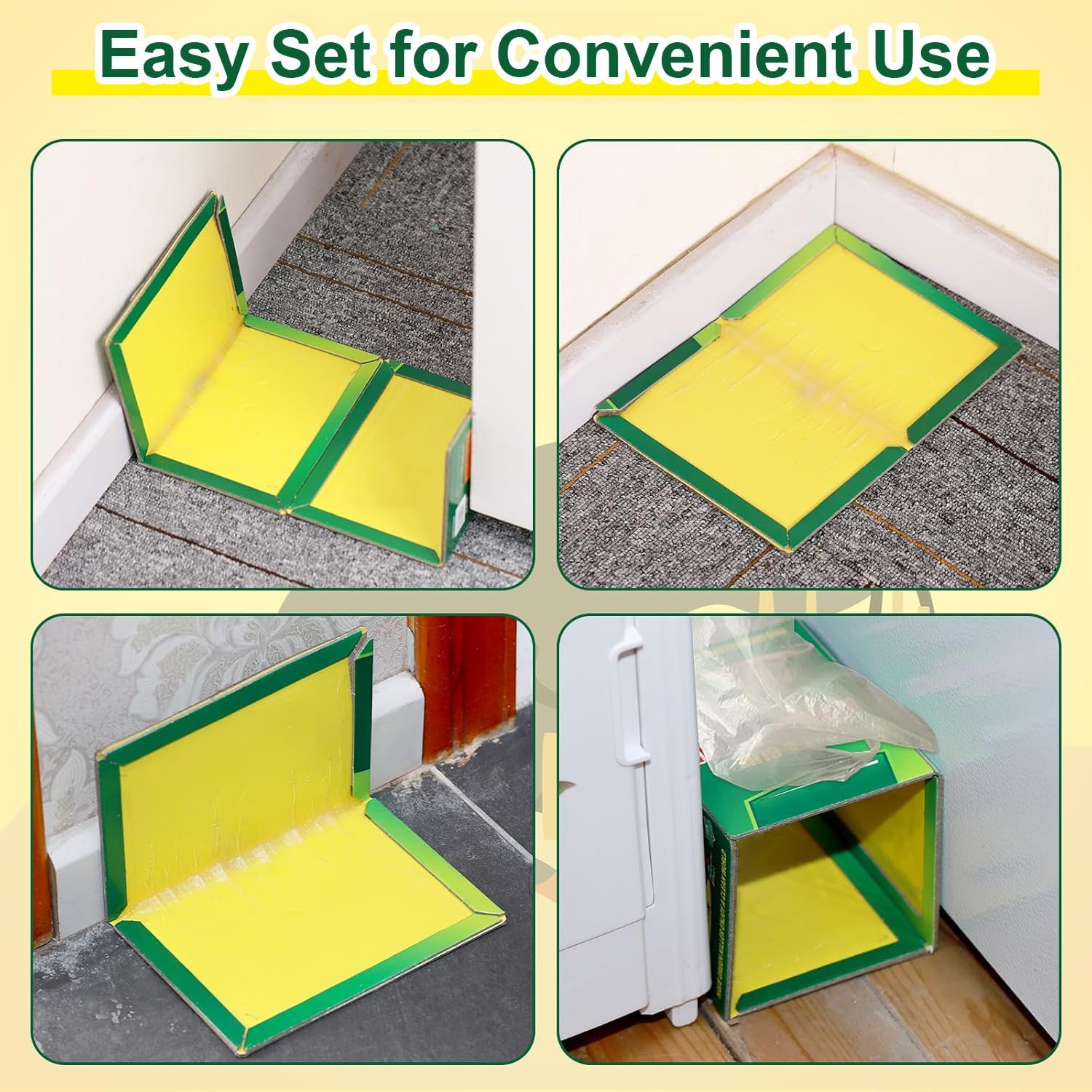 10 Pack Sticky Pest Traps - High-Adhesion Stickypads for Indoor & Outdoor Use, Extra Strong Pest Trap - Effectively Catch Unwanted Intruders for Home, Garage and Garden Control